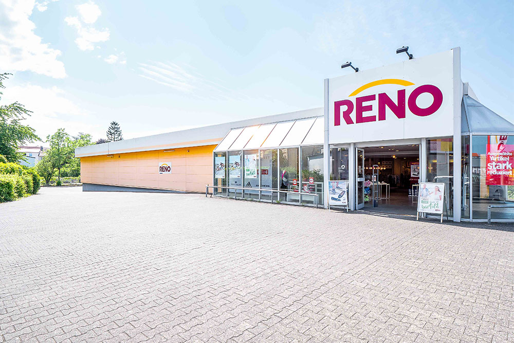 Gewerbefläche, Außenansicht des Reno Gebäudes in Paderborn